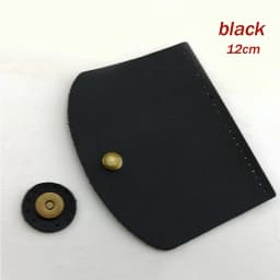12x10.2cm Bag Flap Cover Women's Crochet Bag Accessories DIY PU Leather Flap Material Crochet Handbag Bag Parts for Knitted Bag