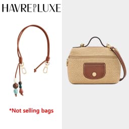 Straw Bag Beaded Shoulder Strap For Longchamp Durable Fashion Gift High-end Good Quality Bag Modification Bag Accessories