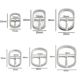 10/30/100PCS Inside Wide:12-38mm Metal Pin Buckle Belt Buckles For Bag Shoulder Strap Shoes Adjust Roller Clasp DIY Accessories