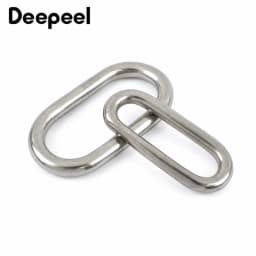 10/20Pcs 304 Stainless Steel Oval Rings 25-45mm Metal Loop Webbing Strap Connector for Bag Belt Pet Collar DIY Hardware