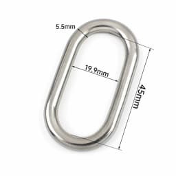 10/20Pcs 304 Stainless Steel Oval Rings 25-45mm Metal Loop Webbing Strap Connector for Bag Belt Pet Collar DIY Hardware