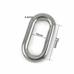 10/20Pcs 304 Stainless Steel Oval Rings 25-45mm Metal Loop Webbing Strap Connector for Bag Belt Pet Collar DIY Hardware