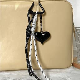 Fashionable Heart Leather Rope Keychain Heart-shaped Y2K Bag Pendant Ornaments Mobile Phone Lanyard Gifts Bag Accessories 
