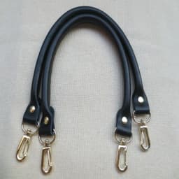 2Pcs Leather Women Bag Strap Solid Color Replacement DIY Portable Belt Metal Buckle Bag Accessories Handles for Handbag 40CM