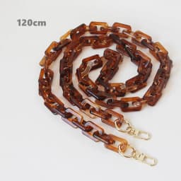 New Fashion Woman Handbag Accessory Chain Brown Beige Acrylic Blue Resin Chain Luxury Strap Women Clutch Shoulder Purse Chain
