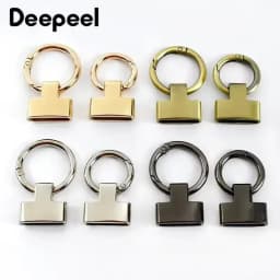 5-20Pcs 20/25mm Deepeel O Ring Metal Buckles Handbag Belt Snap Clasp Bag Sides Clip Buckle Hook for Keychain Hardware Accessory
