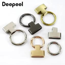 5-20Pcs 20/25mm Deepeel O Ring Metal Buckles Handbag Belt Snap Clasp Bag Sides Clip Buckle Hook for Keychain Hardware Accessory