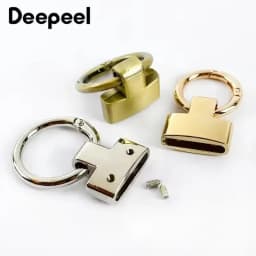 5-20Pcs 20/25mm Deepeel O Ring Metal Buckles Handbag Belt Snap Clasp Bag Sides Clip Buckle Hook for Keychain Hardware Accessory