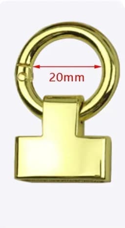 5-20Pcs 20/25mm Deepeel O Ring Metal Buckles Handbag Belt Snap Clasp Bag Sides Clip Buckle Hook for Keychain Hardware Accessory