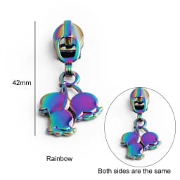 5/20/100PCS Summer Series 5# Nylon Multicolor Metal Zippers Puller Slider For Broken Buckle Purse Bags Dress Sewing Accessories