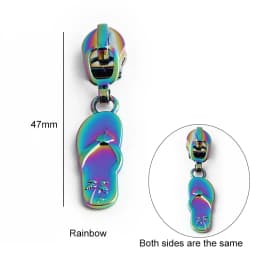 5/20/100PCS Summer Series 5# Nylon Multicolor Metal Zippers Puller Slider For Broken Buckle Purse Bags Dress Sewing Accessories
