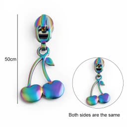 5/20/100PCS Summer Series 5# Nylon Multicolor Metal Zippers Puller Slider For Broken Buckle Purse Bags Dress Sewing Accessories
