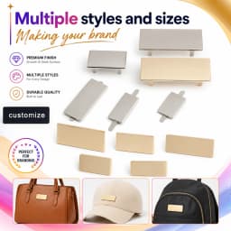 50/100PCS Big size Custom Label Making Your Brand For Tote Clothes Handbag Bags Purse Laser Personalized Name Tags Accessories