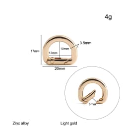 20/50/100PCS 13mm 16mm 19mm 25mm Metal Buckles Spring D Ring Keyring Clasps For Bags Shoulder Hanger Connect Hook Accessories
