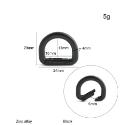 20/50/100PCS 13mm 16mm 19mm 25mm Metal Buckles Spring D Ring Keyring Clasps For Bags Shoulder Hanger Connect Hook Accessories
