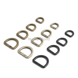 20/50/100PCS 13mm 16mm 19mm 25mm Metal Buckles Spring D Ring Keyring Clasps For Bags Shoulder Hanger Connect Hook Accessories