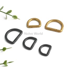 20/50/100PCS 13mm 16mm 19mm 25mm Metal Buckles Spring D Ring Keyring Clasps For Bags Shoulder Hanger Connect Hook Accessories