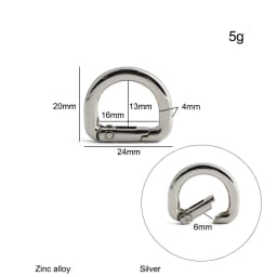 20/50/100PCS 13mm 16mm 19mm 25mm Metal Buckles Spring D Ring Keyring Clasps For Bags Shoulder Hanger Connect Hook Accessories