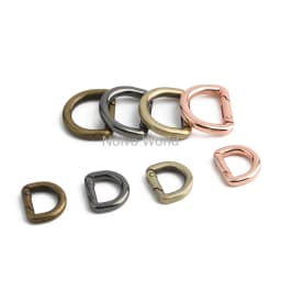 20/50/100PCS 13mm 16mm 19mm 25mm Metal Buckles Spring D Ring Keyring Clasps For Bags Shoulder Hanger Connect Hook Accessories