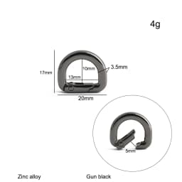 20/50/100PCS 13mm 16mm 19mm 25mm Metal Buckles Spring D Ring Keyring Clasps For Bags Shoulder Hanger Connect Hook Accessories
