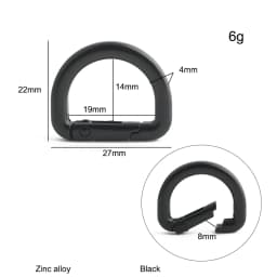 20/50/100PCS 13mm 16mm 19mm 25mm Metal Buckles Spring D Ring Keyring Clasps For Bags Shoulder Hanger Connect Hook Accessories