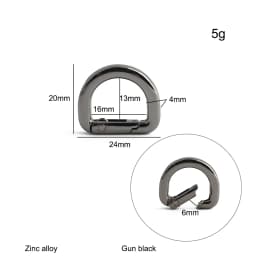 20/50/100PCS 13mm 16mm 19mm 25mm Metal Buckles Spring D Ring Keyring Clasps For Bags Shoulder Hanger Connect Hook Accessories