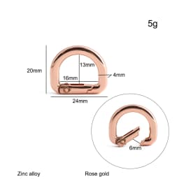 20/50/100PCS 13mm 16mm 19mm 25mm Metal Buckles Spring D Ring Keyring Clasps For Bags Shoulder Hanger Connect Hook Accessories