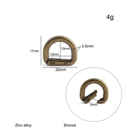 20/50/100PCS 13mm 16mm 19mm 25mm Metal Buckles Spring D Ring Keyring Clasps For Bags Shoulder Hanger Connect Hook Accessories