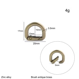 20/50/100PCS 13mm 16mm 19mm 25mm Metal Buckles Spring D Ring Keyring Clasps For Bags Shoulder Hanger Connect Hook Accessories