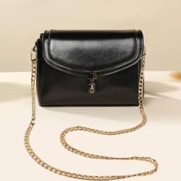 49.6inch Purse Chain Strap Metal Shoulder Crossbody Replacement Bag Chain with Metal Buckles, Flat Chain Strap for Purse Handbag