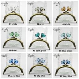 KISSDIY 10 PCS  8.5CM Heart Metal Purse Frame Antique Bronze Arc Bags Hardware Kiss Clasp Pattern DIY Bag Accessories