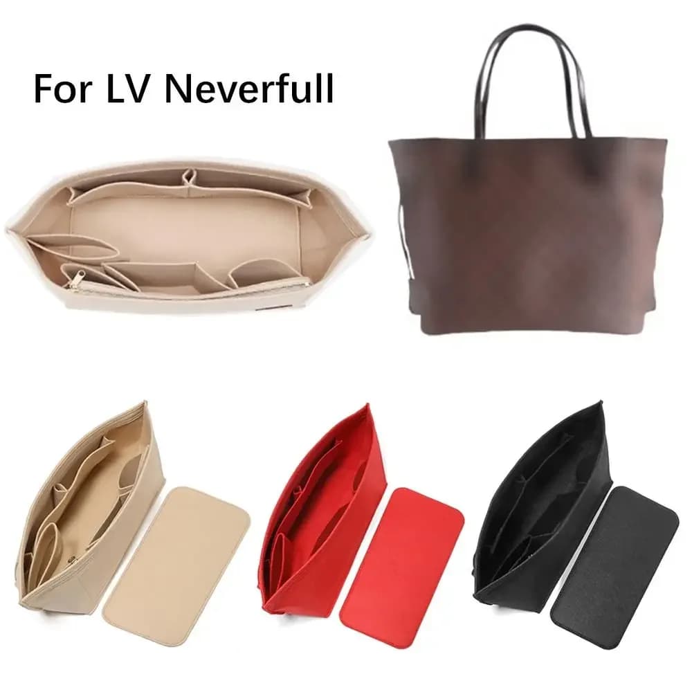 High-quality Felt Handbag Insert Bag Storage Bag Support Internal Bag Organization Portable Purse Liner for For LV Neverfull