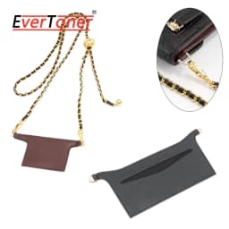 EverToner Adjustable Leather Purse Strap for C-nel Purse Bag - Detachable Chain Shoulder Strap & PVC Organizer Insert Handbags