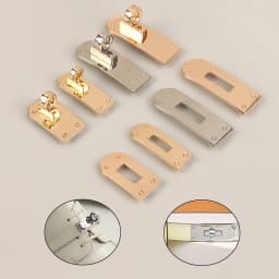 1Set Fashion Bag Lock Set Metal Buckles Clasp For Bag Strap Women Handbag Purse Twist Locks DIY Hardware Accessories
