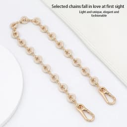 EverToner Acrylic donut metal bag shoulder strap crossbody chain Lo-we flamenco shoulder bag resin versatile decorative chain