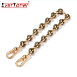 EverToner Acrylic donut metal bag shoulder strap crossbody chain Lo-we flamenco shoulder bag resin versatile decorative chain