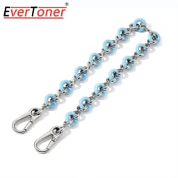 EverToner Acrylic donut metal bag shoulder strap crossbody chain Lo-we flamenco shoulder bag resin versatile decorative chain