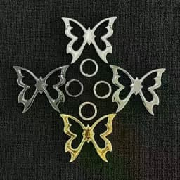 Hollow Out Butterfly Zinc Alloy Keychain Mountaineering Belt Buckle Bag Pendant Keyring Carabiner Waist Hanging Keychain