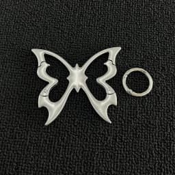 Hollow Out Butterfly Zinc Alloy Keychain Mountaineering Belt Buckle Bag Pendant Keyring Carabiner Waist Hanging Keychain