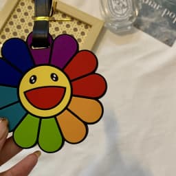 Kknar Sunflower Boarding Pass Creative Ins Style Cute Trendy Travel Anti-Lost Bag Tag Identification Label Spring 2024