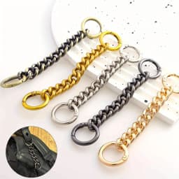 Bag Strap Extender DIY Handbag Purse Chain with Metal Buckles for Purses Handbags Wallet Clutch Shoulder Crossbody Bags