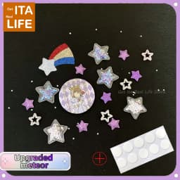 Italife Pink Shining Stars Ita Bag Accessories 4 Colors Kawaii Candy Color Stars Meteor Starry for Blue Itabag Decorations H324