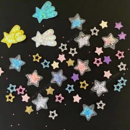 Italife Pink Shining Stars Ita Bag Accessories 4 Colors Kawaii Candy Color Stars Meteor Starry for Blue Itabag Decorations H324