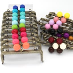 KISSDIY 10pcs 12.5CM Candy Ball Purse Frame Antique Bronze Square Shape Bag Kiss Clasp Lace Metal DIY Bag Accessories