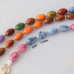 New Fashion Woman Bag Accessory Detachable Vintage Candy Beaded Chain Acrylic Bag Rope Strap Women Handbag Shoulder Handle Chain