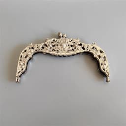 1 Set Antique Brass Bronze Color Metal Purse Frame Crystal On Surface Screws Obag1 Set Antiqu Material Metal Purse Handle Frame