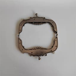 1 Set Antique Brass Bronze Color Metal Purse Frame Crystal On Surface Screws Obag1 Set Antiqu Material Metal Purse Handle Frame
