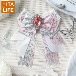 Italife Big Chain Bows Women Ita Bag Accessories for Anime ACG Display Girl Clear Pocket Backpack Itabag Decoration Luxury H351
