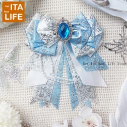 Italife Big Chain Bows Women Ita Bag Accessories for Anime ACG Display Girl Clear Pocket Backpack Itabag Decoration Luxury H351