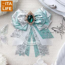 Italife Big Chain Bows Women Ita Bag Accessories for Anime ACG Display Girl Clear Pocket Backpack Itabag Decoration Luxury H351